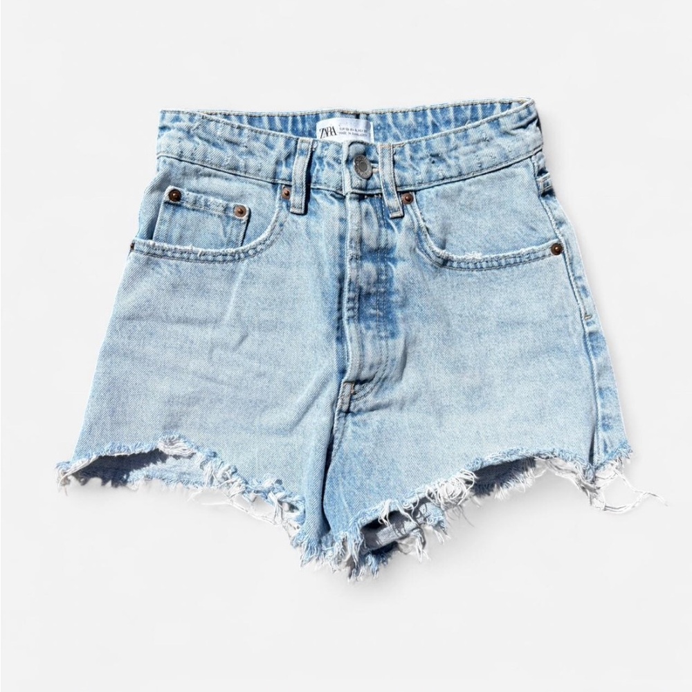 Zara Light Blue Jean Shorts